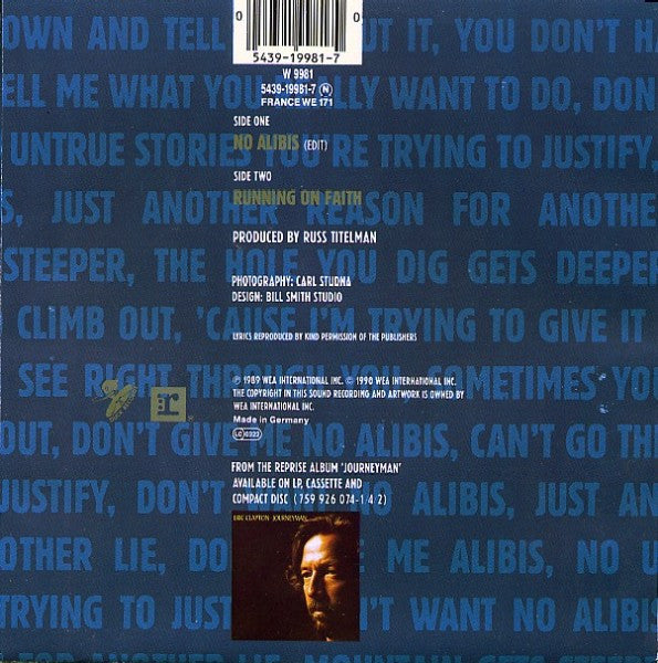 Eric Clapton : No Alibis (7", Single + Box, Ltd, Col)