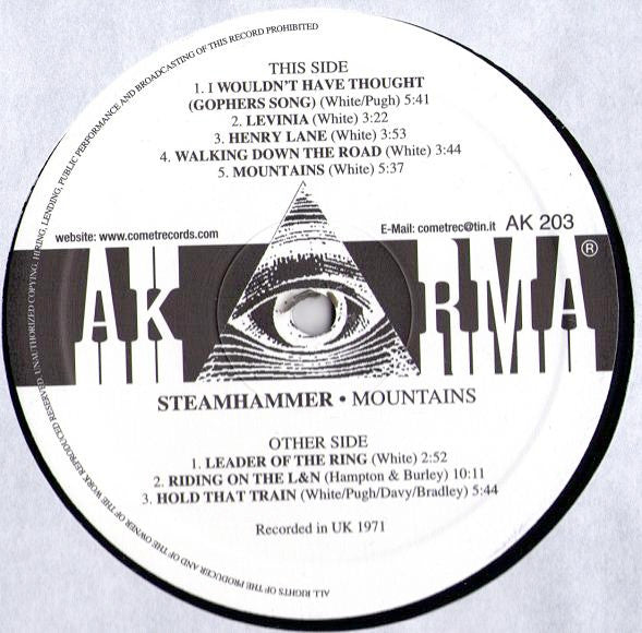 Steamhammer : Mountains (LP, Album, RE)