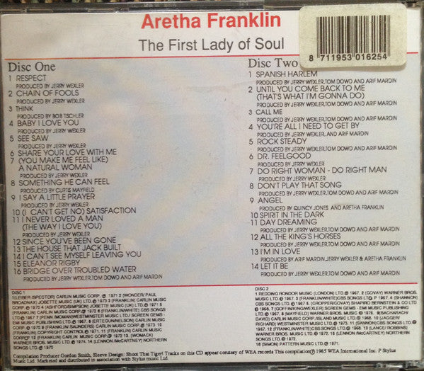 Aretha Franklin : The First Lady Of Soul (2xCD, Comp)