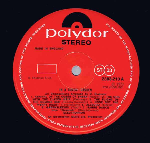 Electrophon (2) : In A Covent Garden (LP)