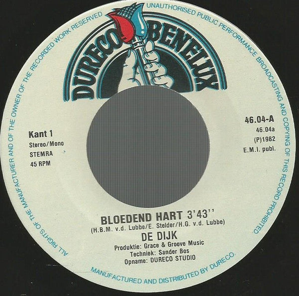 De Dijk : Bloedend Hart (7", Single)