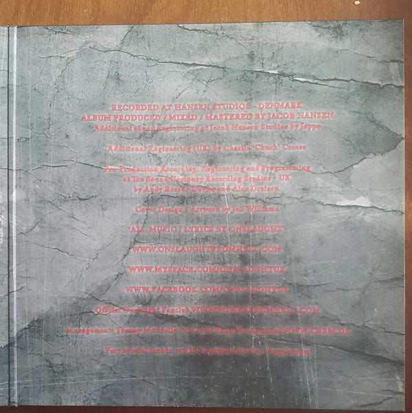Onslaught (2) : Sounds Of Violence (LP, Album, RE, Red)