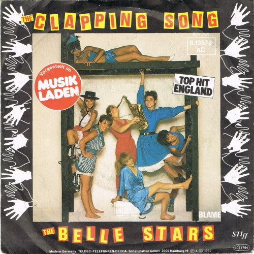 The Belle Stars : The Clapping Song (7", Single)