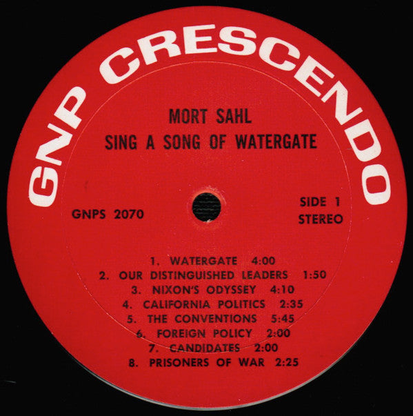 Mort Sahl : Sing A Song Of Watergate (LP, Album)