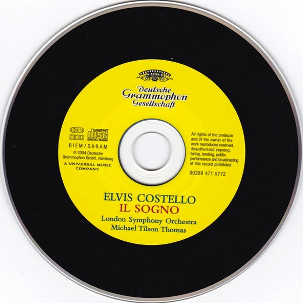Elvis Costello, London Symphony Orchestra, Michael Tilson Thomas : Il Sogno (CD, Album)