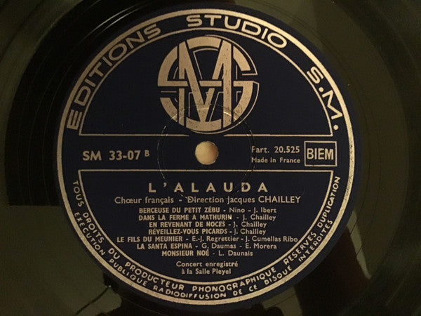 Chorale De L'Alauda : La Passion Selon Saint Marc de H. Schütz (10", Album)