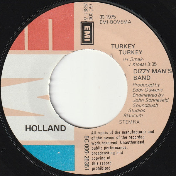 Dizzy Man's Band : Turkey Turkey (7", Single, Whi)