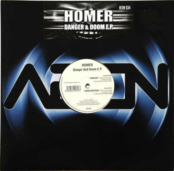Homer (2) : Danger & Doom E.P. (12", EP)