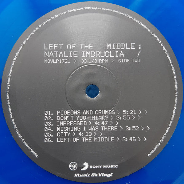 Natalie Imbruglia : Left Of The Middle (LP, Album, Ltd, Num, RE, RP, Blu)