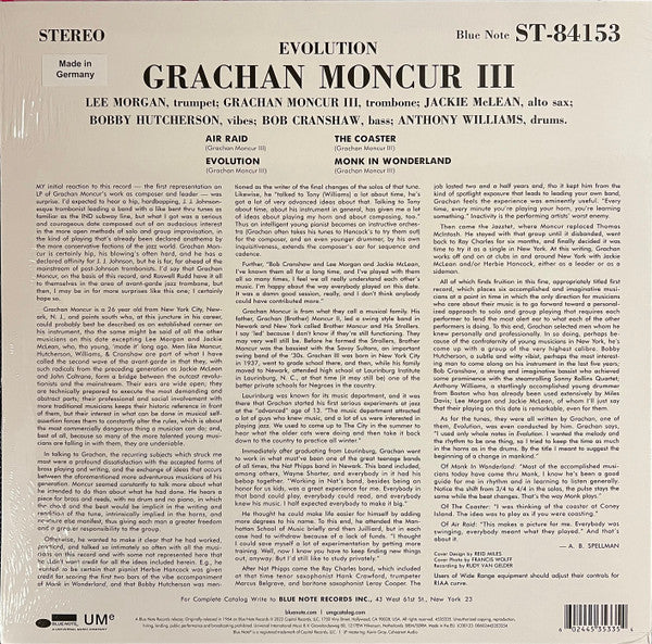 Grachan Moncur III : Evolution (LP, Album, RE, 180)