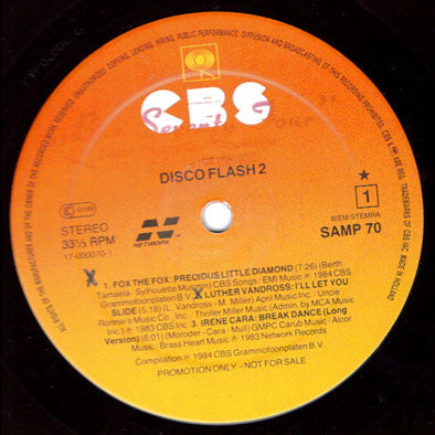 Various : Disco Flash 2 (LP, Comp, Promo)