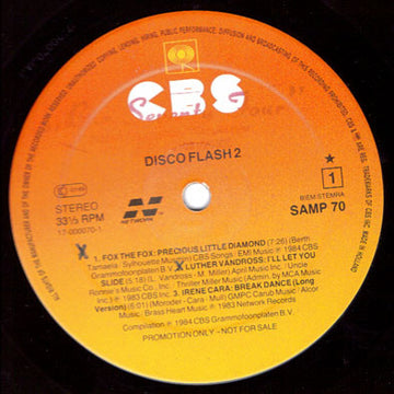 Various : Disco Flash 2 (LP, Comp, Promo)