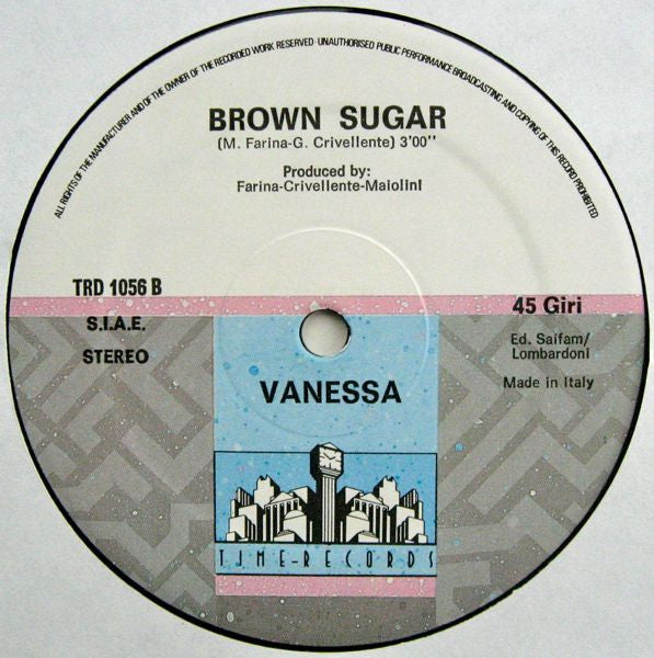 Vanessa : Be My Lady (12")