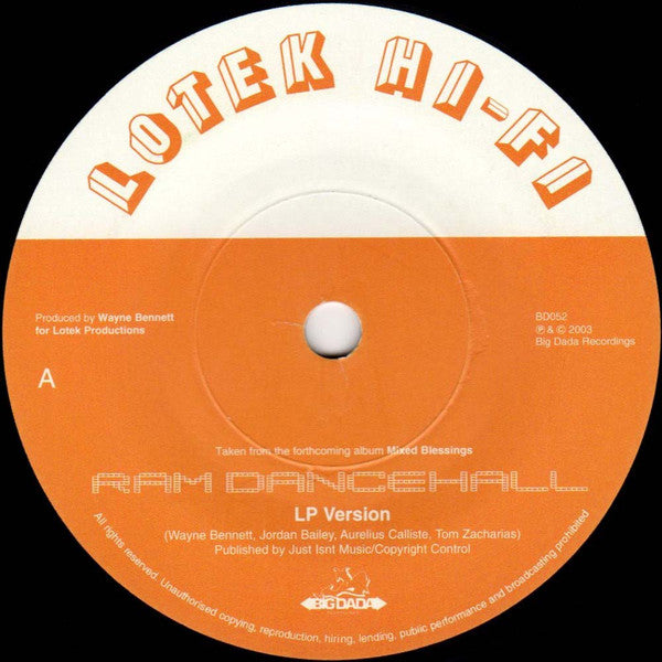 Lotek Hi-Fi : Ram Dancehall (7")