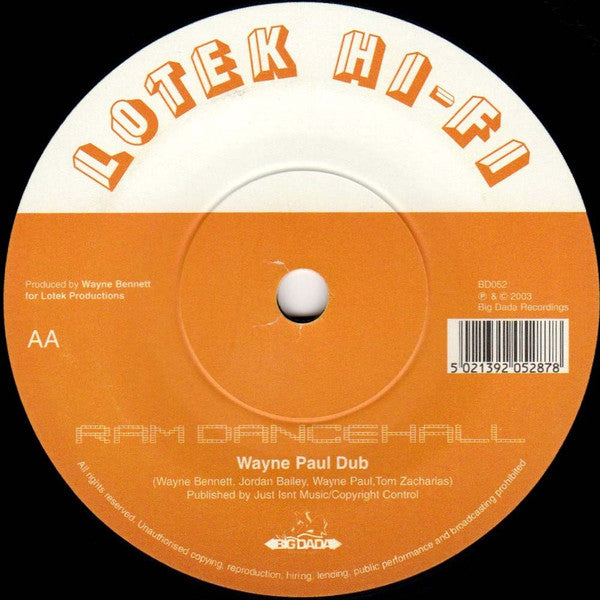 Lotek Hi-Fi : Ram Dancehall (7")