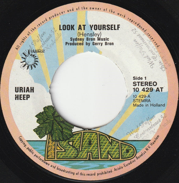 Uriah Heep : Look At Yourself (7", Single)