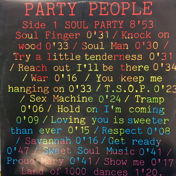 Party People (7) : Soul Party (Medley) (12")