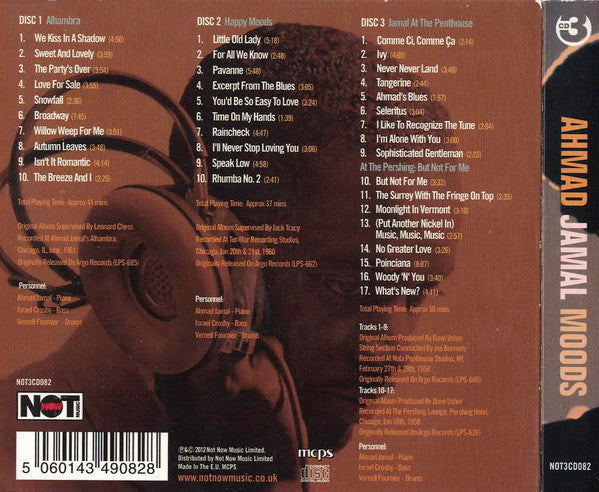 Ahmad Jamal : Moods (3xCD, Comp, MP, RM)