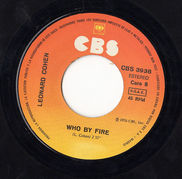 Leonard Cohen : Suzanne (7")