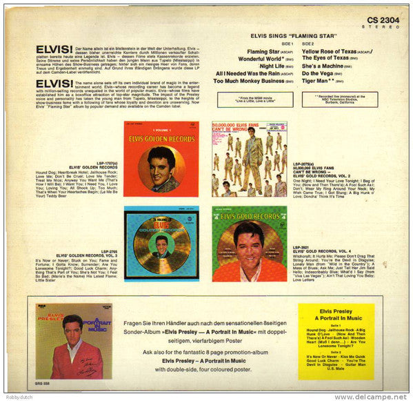 Elvis Presley : Elvis Sings Flaming Star (LP)
