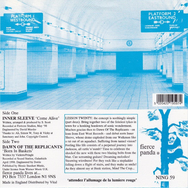 Inner Sleeve / Dawn Of The Replicants : Come Alive / Born In Baskets (7", Single)