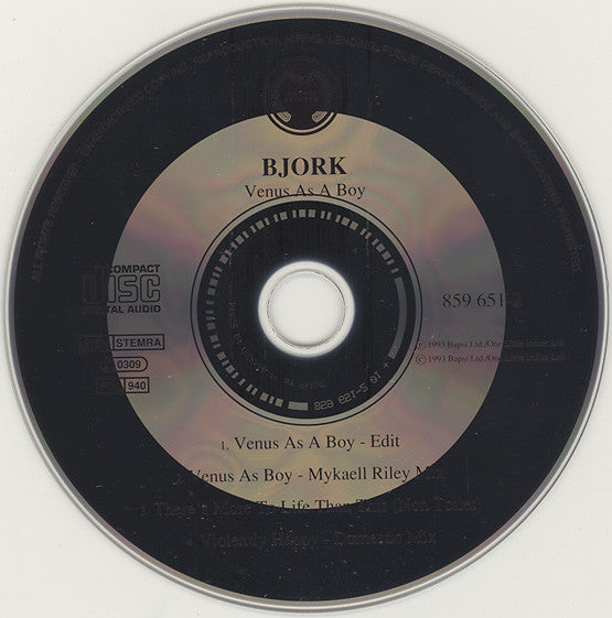 Björk : Venus As A Boy (CD, Single)