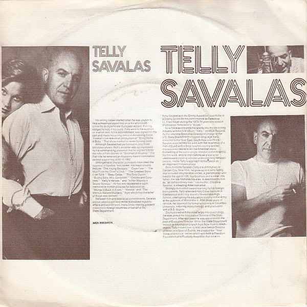 Telly Savalas : If (7", Single, Rai)