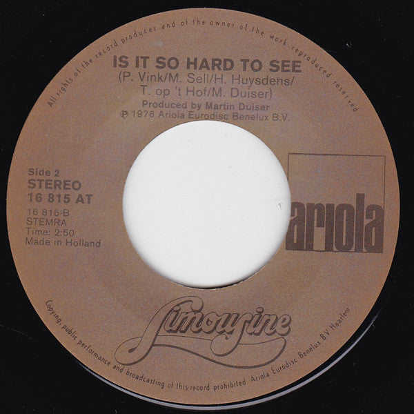 Limousine (3) : Don't Let Love Bring You Down (7")