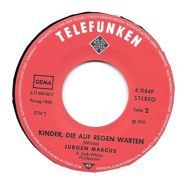 Jürgen Marcus : Chansons Pour Ceux Qui S'aiment (7", Single)