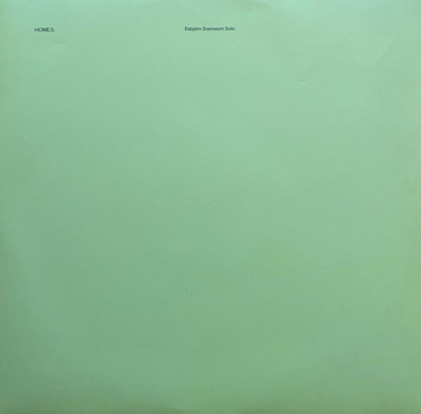 Esbjörn Svensson : HOME.S. - Esbjörn Svensson Solo (LP, Album)