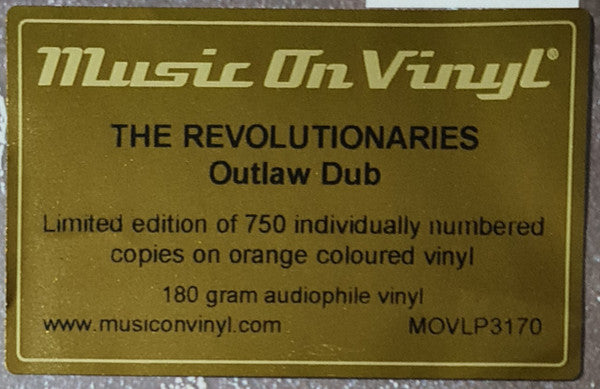 The Revolutionaries : Outlaw Dub (LP, Album, Ltd, Num, RE, Ora)