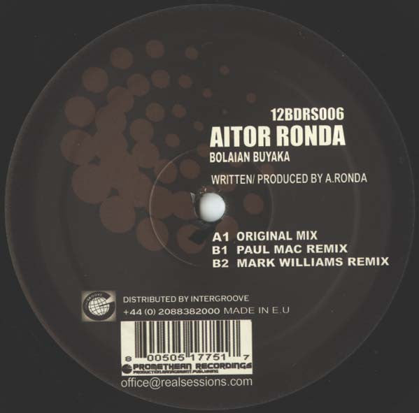 Aitor Ronda : Bolaian Buyaka (12", Single)