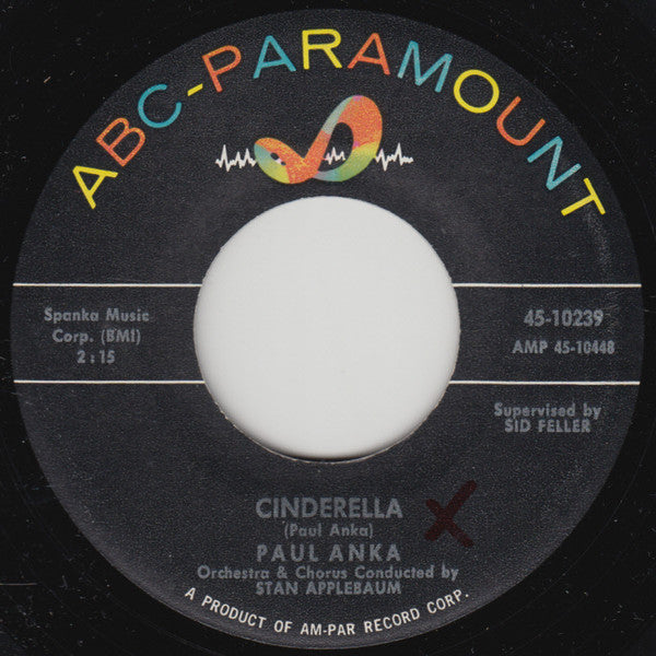 Paul Anka : Cinderella (7", Single)