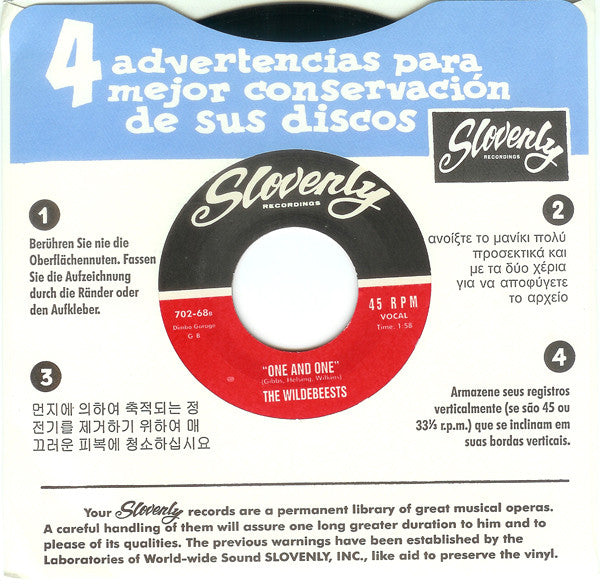 The Wildebeests : Pointless / One And One (7")