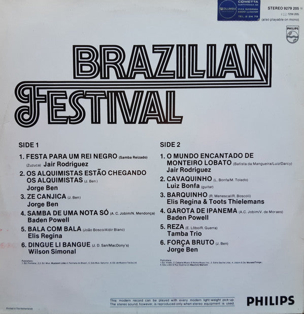 Various : Brazilian Festival (LP, Comp)