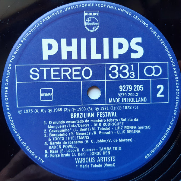 Various : Brazilian Festival (LP, Comp)