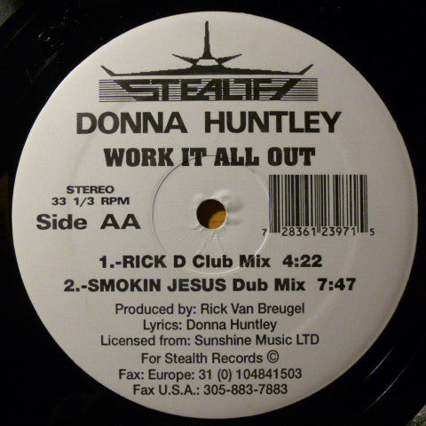 Donna Huntley : Work It All Out (12")