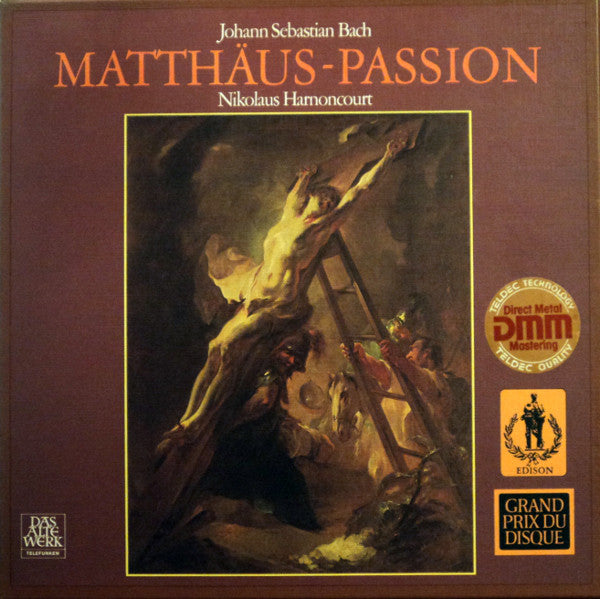 Johann Sebastian Bach - Nikolaus Harnoncourt : Matthäus-Passion (4xLP + Box)