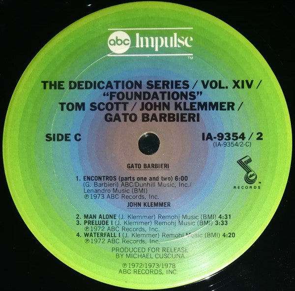 Tom Scott / John Klemmer / Gato Barbieri : Foundations (2xLP, Comp, Gat)