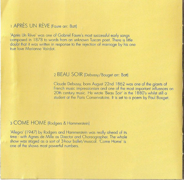 Robert Meadmore : After A Dream (CD, Album, Pic)