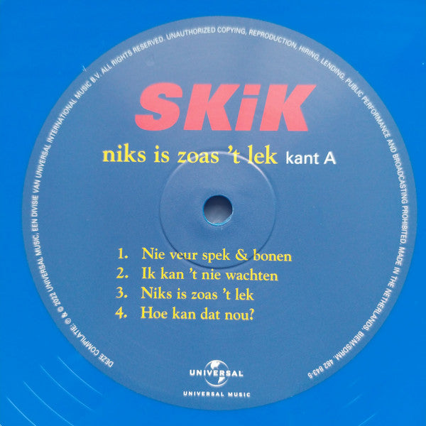 Skik : Niks Is Zoas 't Lek (2xLP, Album, Comp, Blu)