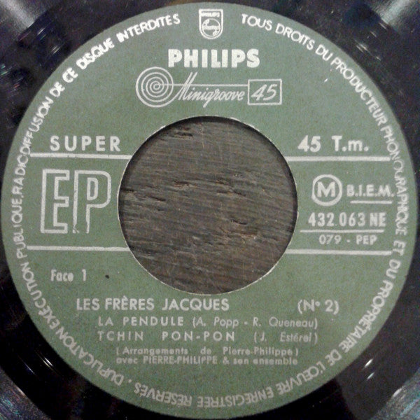 Les Frères Jacques : 2 - La Pendule (7", EP)