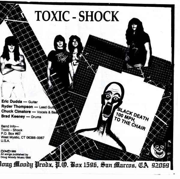 Toxic Shock (7) : Black Death (7", EP, RE, Yel)