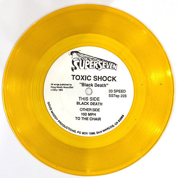 Toxic Shock (7) : Black Death (7", EP, RE, Yel)