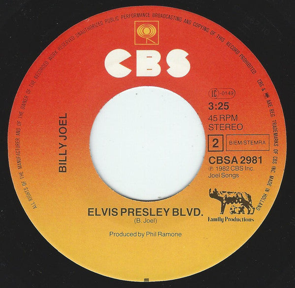 Billy Joel : Allentown (7", Single)