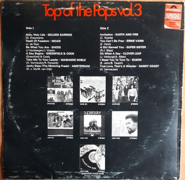 Various : Top Of The Pops Vol. 3 (LP, Comp)