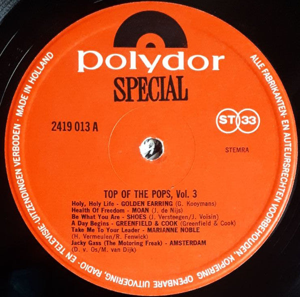 Various : Top Of The Pops Vol. 3 (LP, Comp)