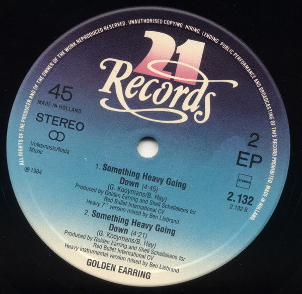 Golden Earring : Something Heavy Going Down (12", EP)