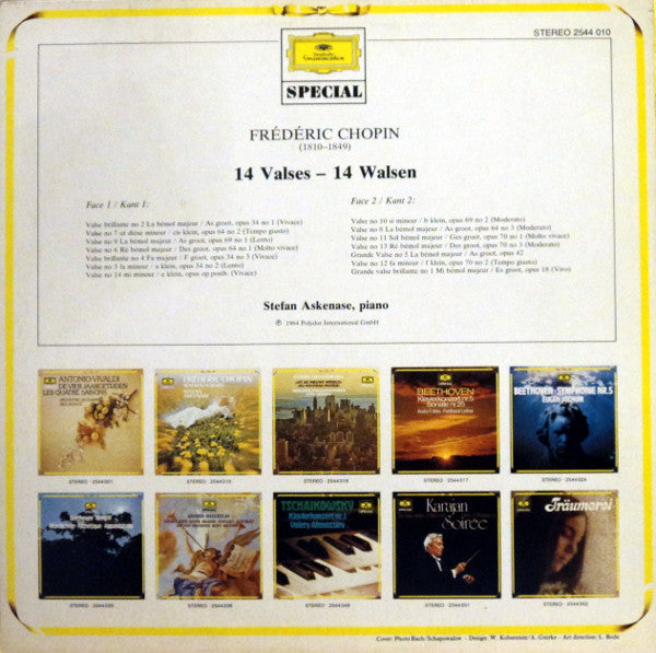 Frédéric Chopin – Stefan Askenase : Walsen = Valses (LP, Album, RE)