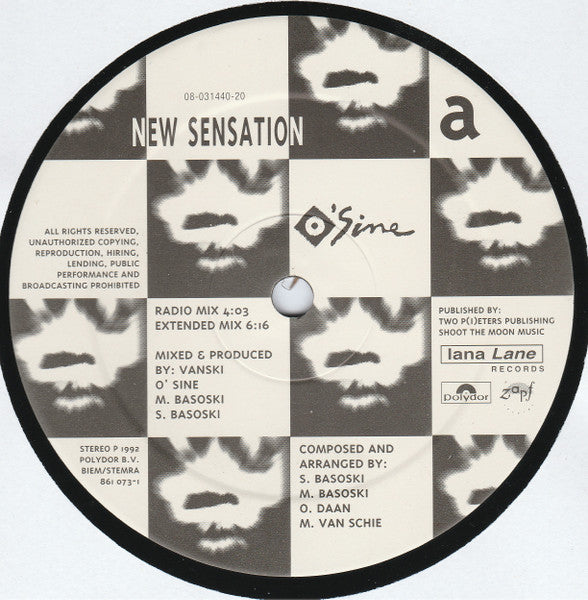 O'Sine : New Sensation (12")
